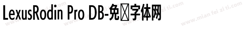 LexusRodin Pro DB字体转换